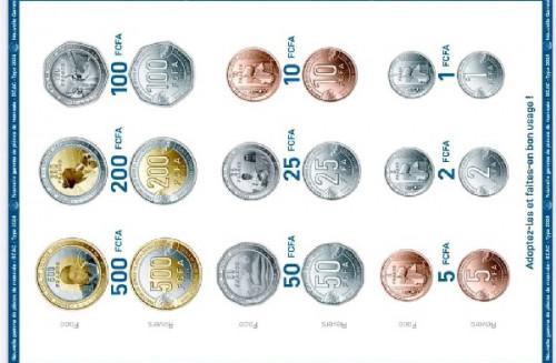 New CEMAC coins including a CFA200 coin displayed on a neutral background